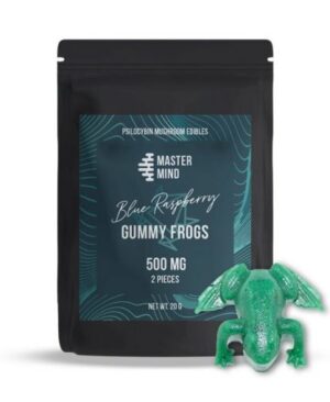 MasterMind – Blue Raspberry Sour Gummy Frogs 1000mg
